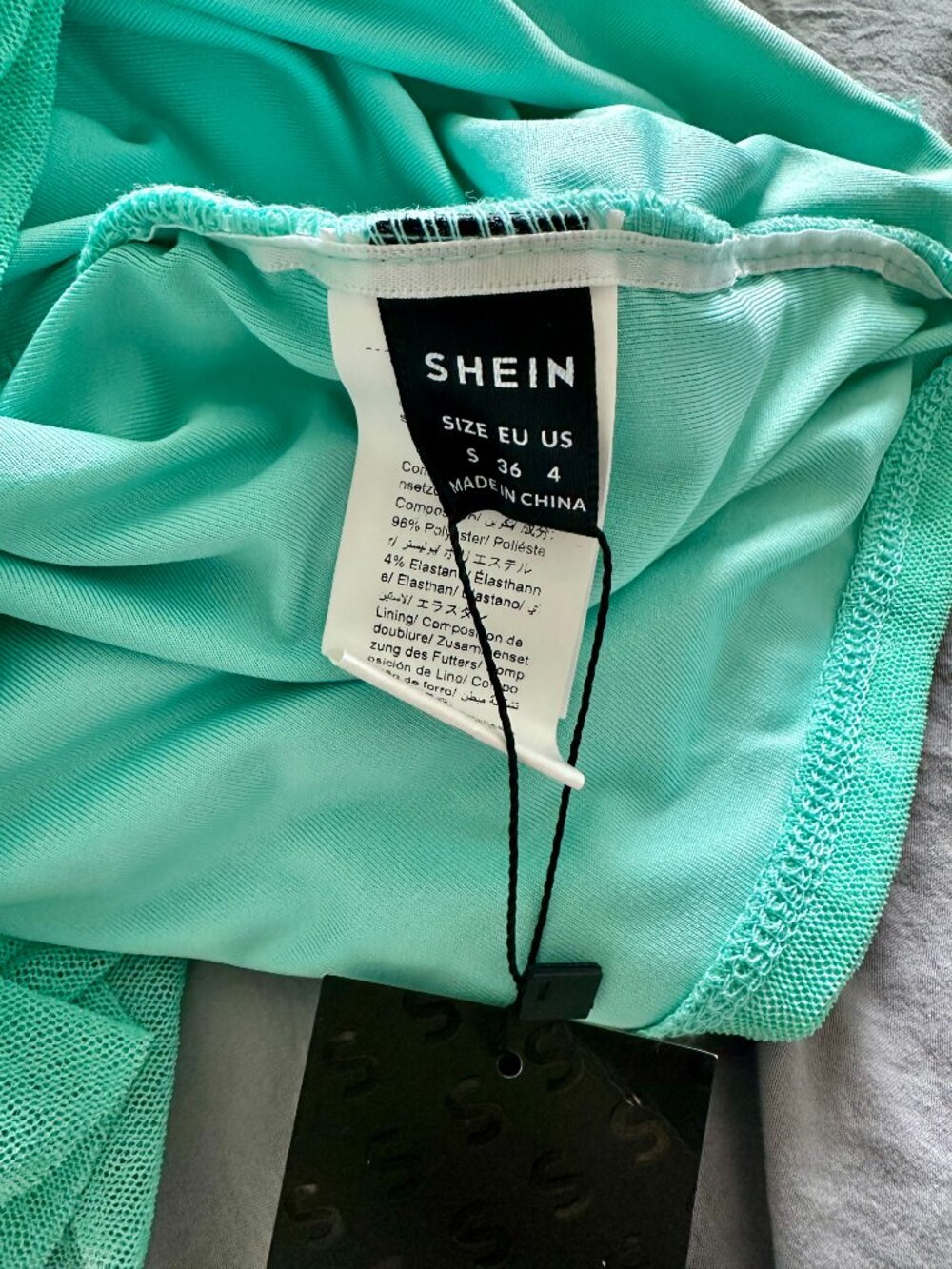 Green Ruched Dress (NWT) - Picture 5 of 5